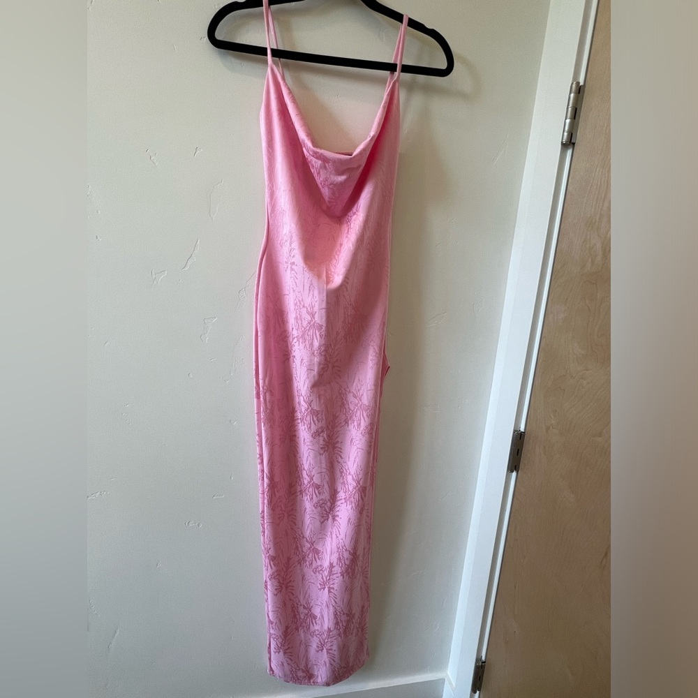 Elegant Pink Slip Dress